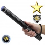 This 13.5" stun baton offers triple stun technology, blinding light with 5 modes, tactical striking edge, safety features and holster.
