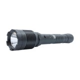 This stun flashlight is 9.5 inches long, high voltage, features a bright flashlight with 3 light modes, safety switch, is rechargeable and includes a holster with belt loop for easy carrying.