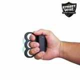 The triple sting ring has a large contact area across your fist giving you "electric knuckles" for incredible self defense, features squeeze-n-stun technology, a safety switch, and is rechargeable.