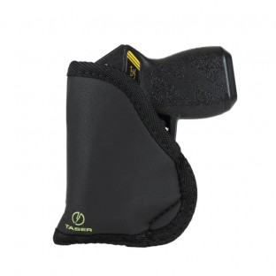 This sticky holster is lightweight and comfortable, and allows you to easily carry your Taser Pulse+ or Pulse in your waistband or pocket, no belt needed. 