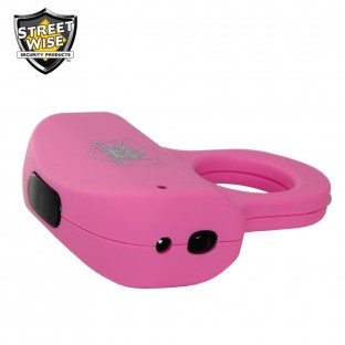 The sting ring features squeeze-n-stun technology, is easily concealable, has a safety switch, and is rechargeable so it is always ready for use.