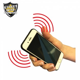 This high-voltage stun gun is disguised as a smart phone, it incorporates a loud alarm for an added level of safety, features a bright LED flashlight and is rechargeable.