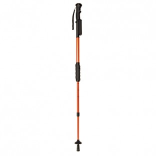 This high voltage hiking staff expands from 29" to 56" long and features a flashlight, rubberized non-slip grip, and reflective band. Great for everyday walking, hiking and camping.