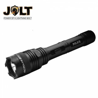 This tactical stun gun flashlight features shock proof exterior, blinding light, safety features, is rechargeable and includes a heavy duty belt clip.