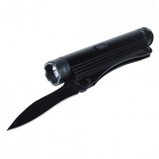 This device is the ultimate multi-tool, it features a powerful stun gun, bright flashlight, and a non-locking folding utility knife designed for light-duty tasks (not for stabbing).