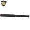 This 18 inch stun baton combines a bright LED flashlight, grab guard stun strips, rubberized armor coating, and holster.