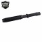 This stun baton is adjustable from 16.5" to 19" long, features triple stun technology, ultra bright XPE LED light with 5 light modes, is rechargeable, has two levels of safety, and includes a holster with belt loop.