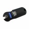 This high voltage stun gun features a touch sensing safety for quicker self defense, it attaches to your keys so that you are always ready, has a bright LED flashlight, and is rechargeable.