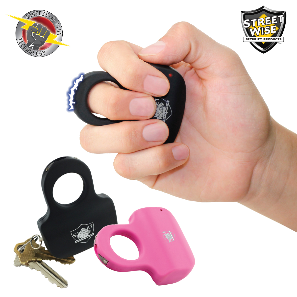 Self defense tool The Street Wise Stun Gun Ring. - YouTube