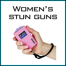 Women's stun gun personal self defense products.