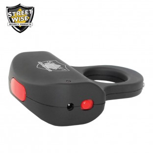 The sting ring features squeeze-n-stun technology, is easily concealable, has a safety switch, and is rechargeable so it is always ready for use.