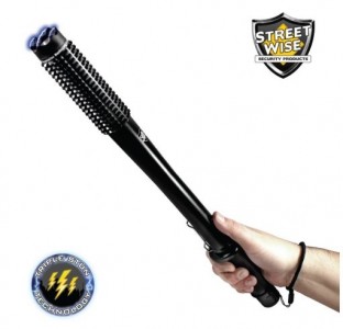 This stun baton offers superior protection with triple stun technology, long 19" reach, blinding flashlight, safety features and is rechargeable.