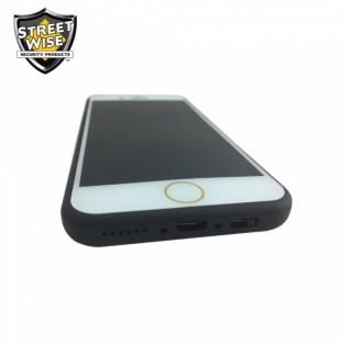 This high-voltage stun gun is disguised as a smart phone, it incorporates a loud alarm for an added level of safety, features a bright LED flashlight and is rechargeable.