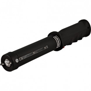 This 12" long stun baton is high voltage and features a loud 120 dB alarm, bright 120 lumen flashlight, and stun strips for extra protection.