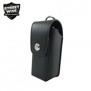 Powerful keychain stun gun with a bright LED light and safety switch, perfect for walking to your car or home at night. 