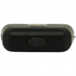 This stun gun is double trouble with a high voltage stun and 2 sharp spikes for a brutal punch, it is also rechargeable, has a safety switch and includes a holster.