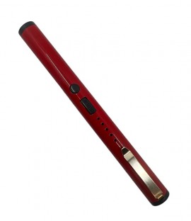 This discrete stun gun looks like a real pen, it is high voltage and features an LED battery indicator light, metal clip for easy carrying and is rechargeable.