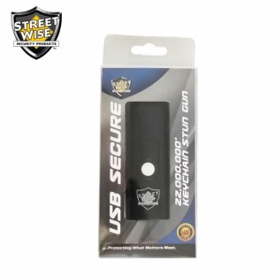 This high voltage keychain stun gun is compact, easy to operate with its push switch button, and features an LED flashlight and safety switch to prevent accidental discharge.