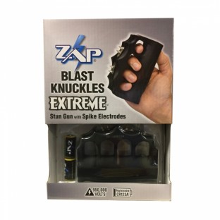 The Blast Knuckles EXTREME is a high voltage stun gun featuring 4 sharp electrodes for even greater protection and provide a way to collect DNA evidence.