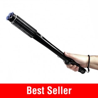 This stun baton offers superior protection with triple stun technology, long 19" reach, blinding flashlight, safety features and is rechargeable.