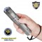 This tactical stun flashlight features police strength protection, triple stun technology, shock proof exterior, no slip grip, blinding LED light, safety features and holster.