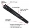 This 13.5" stun baton offers triple stun technology, blinding light with 5 modes, tactical striking edge, safety features and holster.