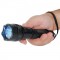 This stun flashlight is high voltage, features a blinding 120 lumen flashlight, safety switch, is rechargeable, and includes a holster.