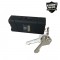 Powerful keychain stun gun with a bright LED light and safety switch, perfect for walking to your car or home at night. 