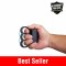 The triple sting ring has a large contact area across your fist giving you "electric knuckles" for incredible self defense, features squeeze-n-stun technology, a safety switch, and is rechargeable.