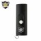 This high voltage keychain stun gun is compact, easy to operate with its push switch button, and features an LED flashlight and safety switch to prevent accidental discharge.